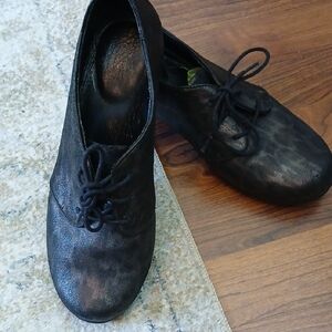 Dansko Black Leather Flats